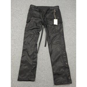 Mnml Pants Mens 32x30 Black Snap Zipper II Nylon Cargo Drawstring Tech